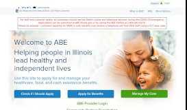 
							         Illinois.gov - IL Application for Benefits Eligibility (ABE) ABE Home Page								  
							    