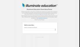 
							         Illuminate Education Client Ideas Portal								  
							    
