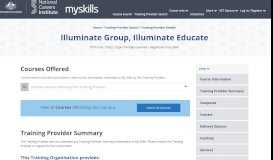 
							         Illuminate Group, Illuminate Educate - MySkills								  
							    