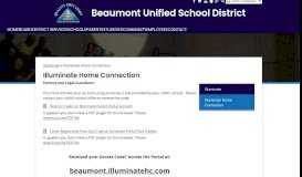 
							         Illuminate Parent Portal - Beaumont Unified School District								  
							    