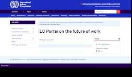 
							         ILO Portal on the future of work								  
							    