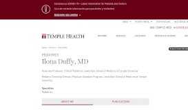 
							         Ilona Duffy | Temple Health								  
							    