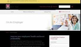 
							         I'm An Employer | IU Health Plans								  
							    
