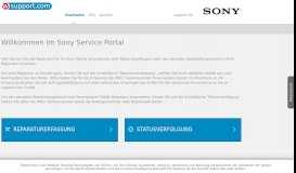 
							         im Sony Service Portal - W-Support								  
							    