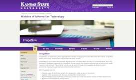 
							         ImageNow | Information Technology Services - Kansas State University								  
							    