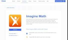 
							         Imagine Math - Clever application gallery | Clever								  
							    
