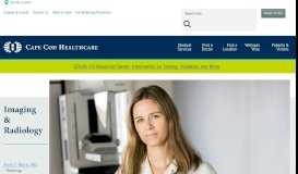 
							         Imaging and Radiology - Cape Cod Healthcare								  
							    