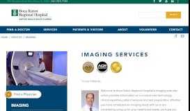 
							         Imaging - Boca Raton Regional Hospital								  
							    