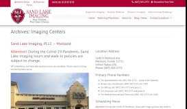 
							         Imaging Centers Archive - Sand Lake Imaging - Radiology Centers								  
							    