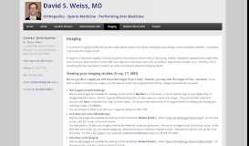 
							         Imaging - David S. Weiss, MD								  
							    