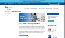 
							         Imaging & Radiology - CHI St. Joseph Health								  
							    