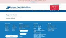 
							         Imaging & Radiology: Melbourne Regional Medical Center | A ...								  
							    