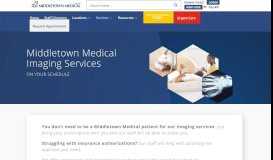 
							         Imaging Services - Middletown Medical								  
							    