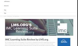 
							         IMC Learning Suite LMS Review From LMS.org								  
							    