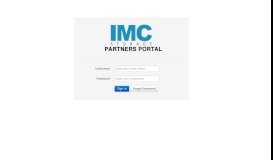 
							         IMC Storage Portal - User Login								  
							    