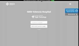 
							         IMED Valencia Private Hospital | Your private hospital in Valencia								  
							    