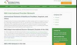 
							         IMG Network - International Provider Access								  
							    