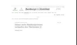 
							         Immer mehr Hamburgerinnen verkaufen den Thermomix - Wirtschaft ...								  
							    
