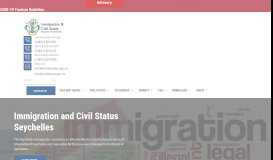 
							         Immigration and Civil Status Seychelles								  
							    