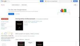 
							         Immigration Enforcement: I-9 Compliance Handbook - Google Books Result								  
							    