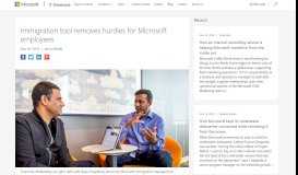 
							         Immigration tool removes hurdles for Microsoft employees - IT ...								  
							    