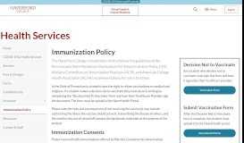
							         Immunization Policy | Health Services | Haverford College								  
							    