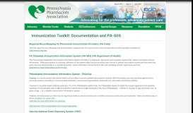 
							         Immunization Toolkit: Documentation and PA-SIIS ...								  
							    