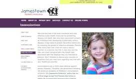 
							         Immunizations | Jamestown Pediatric Associates | Jamestown New York								  
							    