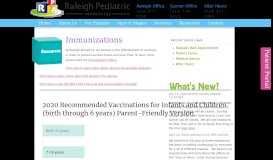 
							         Immunizations - Raleigh Pediatrics								  
							    