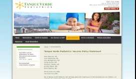 
							         Immunizations - Tanque Verde Pediatrics								  
							    
