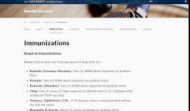 
							         Immunizations - URI Health Services - University of Rhode Island								  
							    