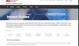 
							         Impact Guides | Center for Games & Impact | Arizona State University								  
							    