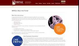 
							         IMPAQ's New Hire Portal | IMPAQ International								  
							    