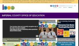 
							         Imperial County Office of Education: Home								  
							    