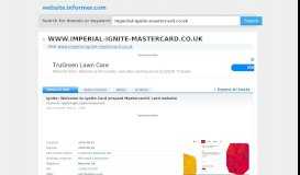 
							         imperial-ignite-mastercard.co.uk at WI. ignite: Welcome to ...								  
							    