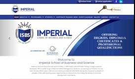 
							         Imperial School of Business and Science								  
							    