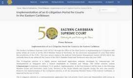 
							         Implementation of an E-Litigation Portal for Courts in the Eastern ...								  
							    