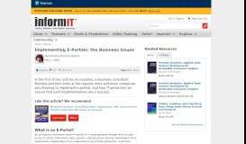 
							         Implementing E-Portals: the Business Issues | What Is an E-Portal ...								  
							    