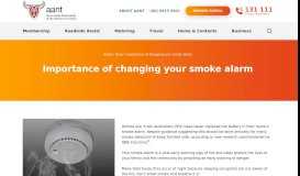 
							         Importance of changing your smoke alarm | AANT								  
							    