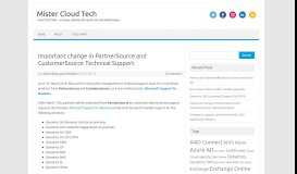 
							         Important change in PartnerSource and CustomerSource Technical ...								  
							    