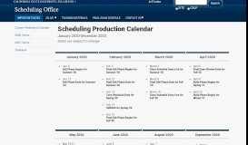 
							         Important Dates - Scheduling Office | CSUF								  
							    