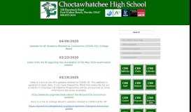 
							         Important Information | Choctawhatchee High School								  
							    