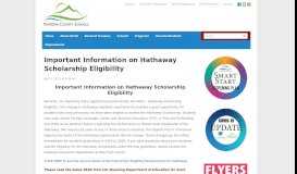 
							         Important Information on Hathaway Scholarship Eligibility - Natrona ...								  
							    