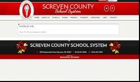 
							         Important Information - Screven County School System								  
							    