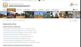 
							         Important Links | Kancheepuram District,Government of ...								  
							    
