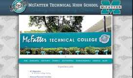 
							         IMPORTANT LINKS - McFatter Technical High								  
							    