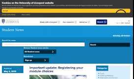 
							         Important update: Registering your module choices - News - University ...								  
							    