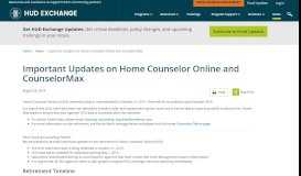 
							         Important Updates on Home Counselor Online and ...								  
							    