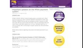 
							         Important updates on the IPOne payment system - SEIU 775								  
							    