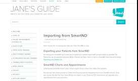 
							         Importing from SmartND | Jane App - Practice Management ...								  
							    